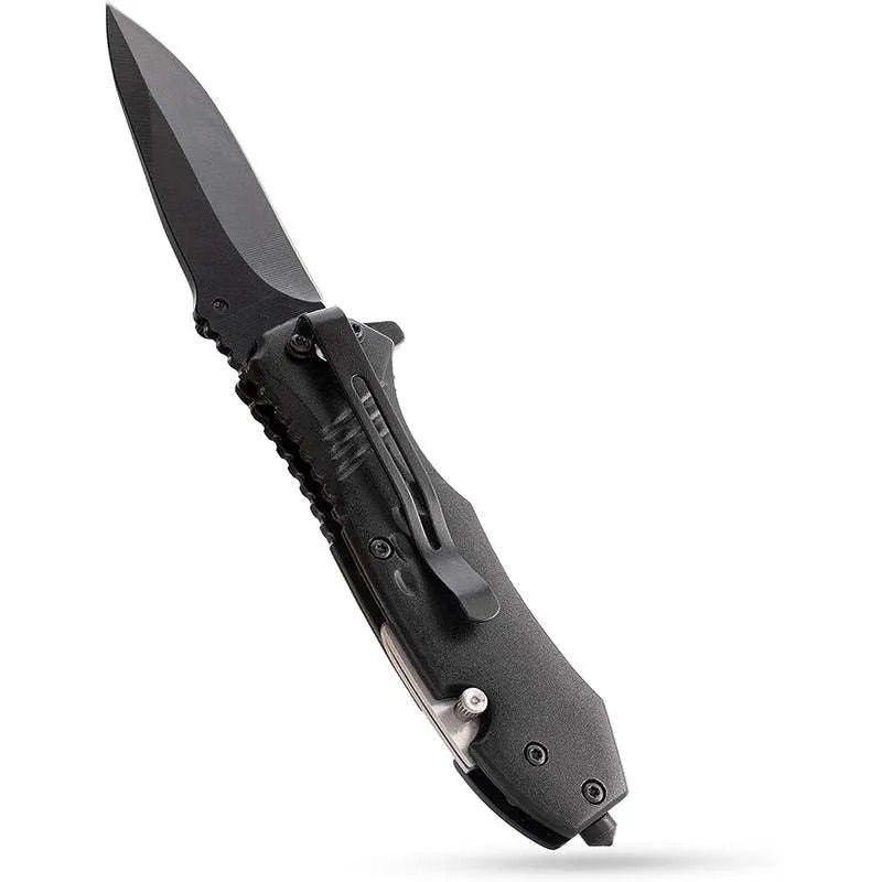 Custom Engraved Pocket Knives for Groomsmen, Black Knife - GiftShire