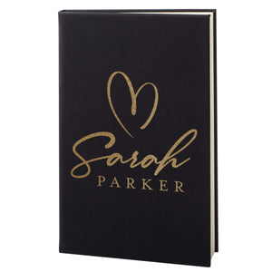 Custom Leather Notebook - Hearted Design Notebook, Gift for Her - GiftShire