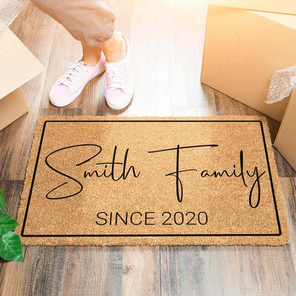Personalized Housewarming Gift, Custom Doormat, Christmas Gift for Home