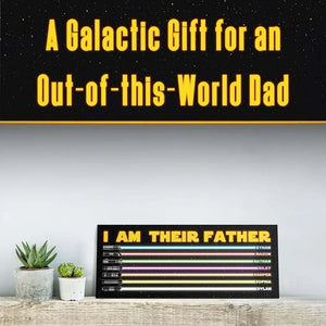 I am Their Father Sign, Christmas Gifts for Dad, Dad Wood Sign w/ Kids Names - GiftShire