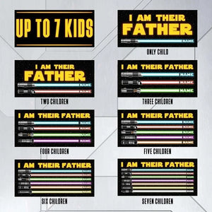 I am Their Father Sign, Christmas Gifts for Dad, Dad Wood Sign w/ Kids Names - GiftShire