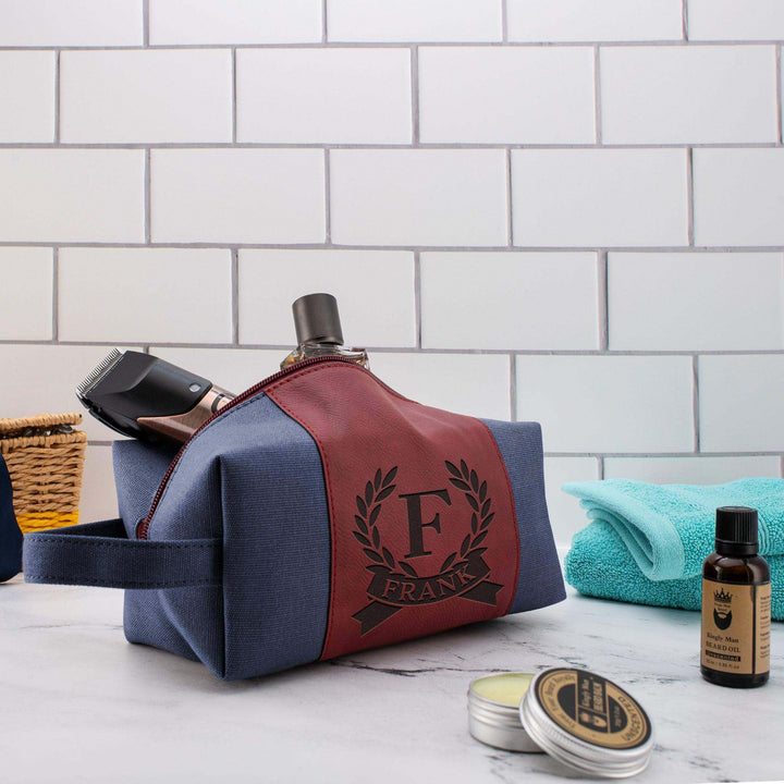Personalized Toiletry Bag - Custom Branch Design Toiletry Bag, Gift for Him - GiftShire