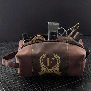Personalized Toiletry Bag - Custom Branch Design Toiletry Bag, Gift for Him - GiftShire