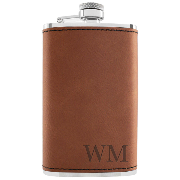 Leather Hip Thin Flask - GiftShire