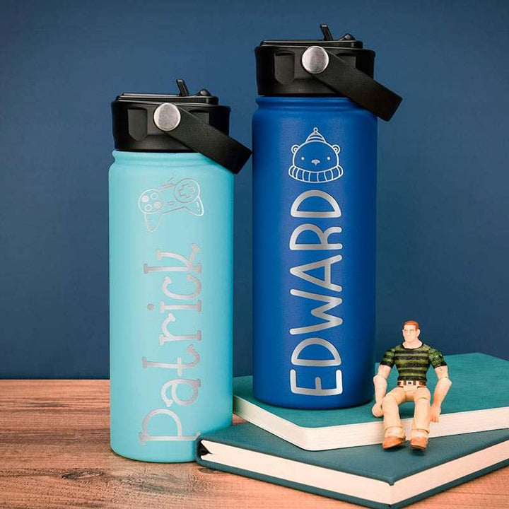 Kid's Water Bottle, Christmas Gift for Kids, Personalized Water Bottle - GiftShire