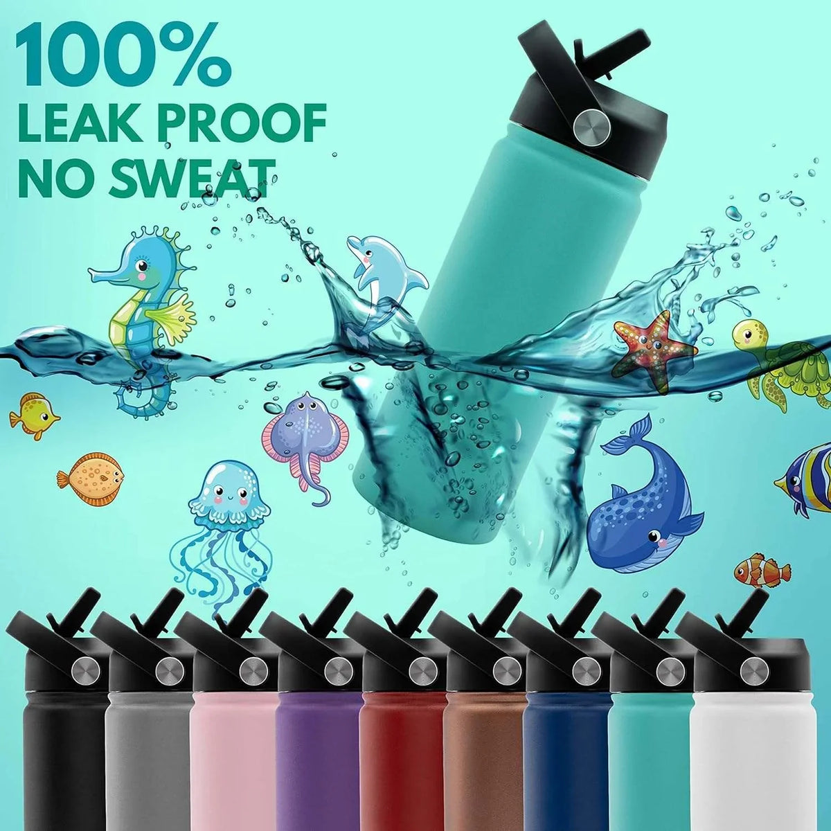 Personalized Kids Water Bottle for School, Daycare - GiftShire