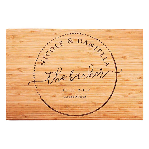 Kitchen Sign for Couples - Personalized Cutting Board for Couples | B07631TB1B - D8 - GiftShire