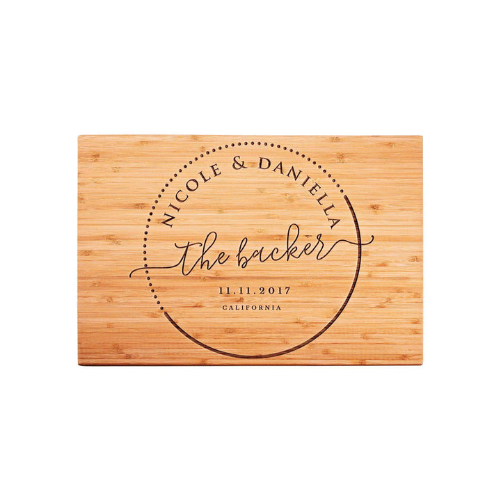 Kitchen Sign for Couples - Personalized Cutting Board for Couples | B07631TB1B - D8 - GiftShire