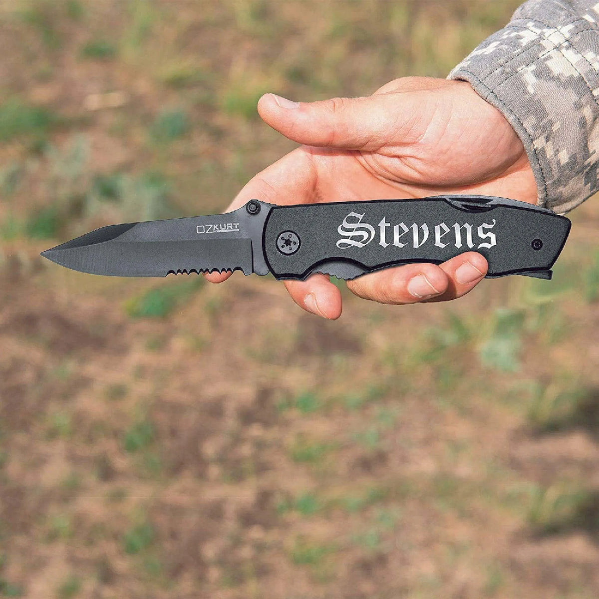 Laser Engraved Multitool Plier Knife, Custom Knife for Dad - GiftShire