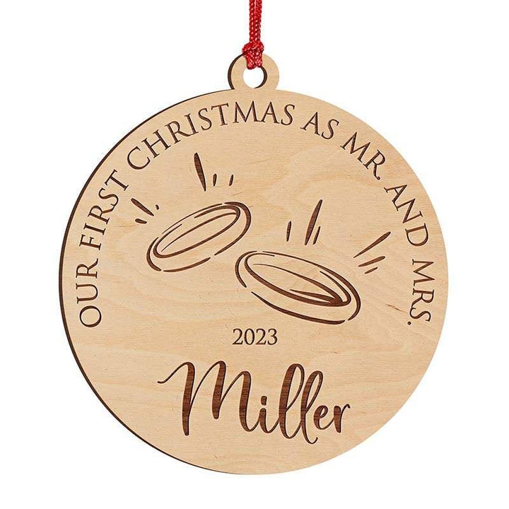 First Time Mr and Mrs Ornament - GiftShire