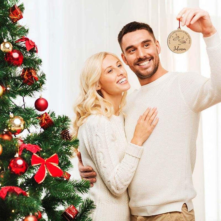 First Time Mr and Mrs Ornament - GiftShire