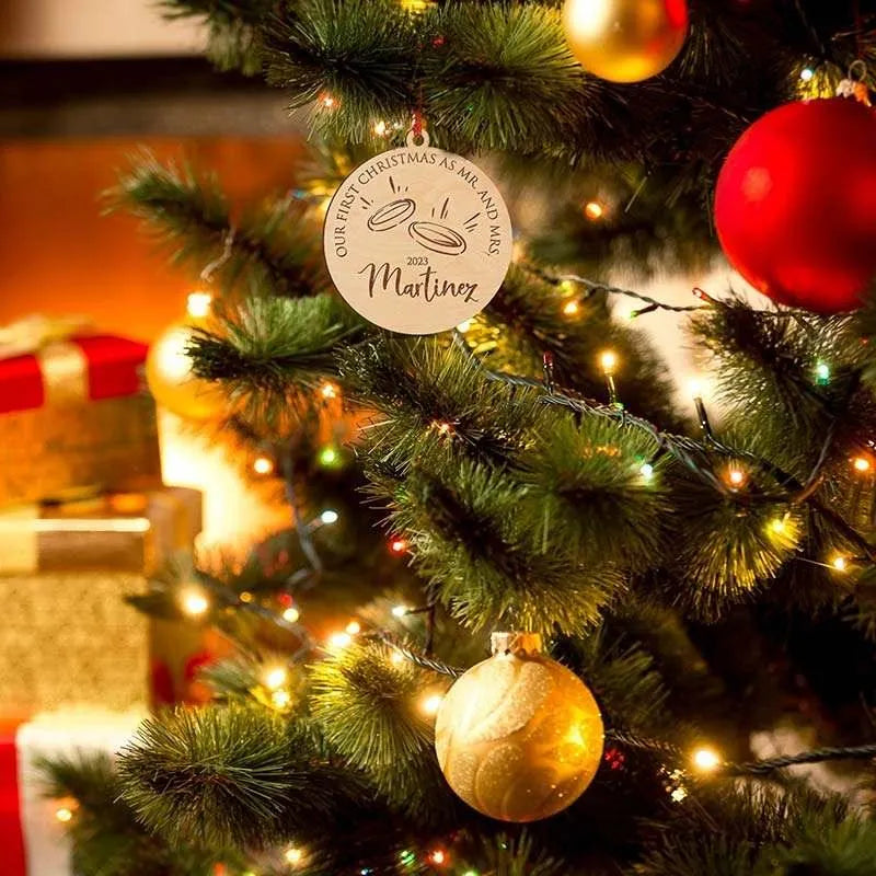 First Time Mr and Mrs Ornament - GiftShire