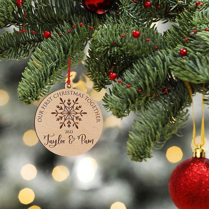 First Engaged Christmas Ornament - GiftShire