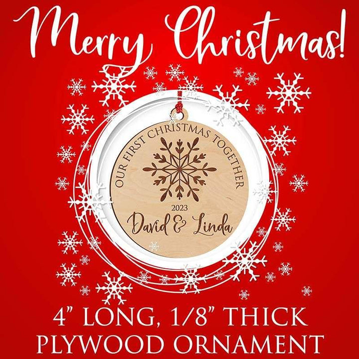 First Engaged Christmas Ornament - GiftShire
