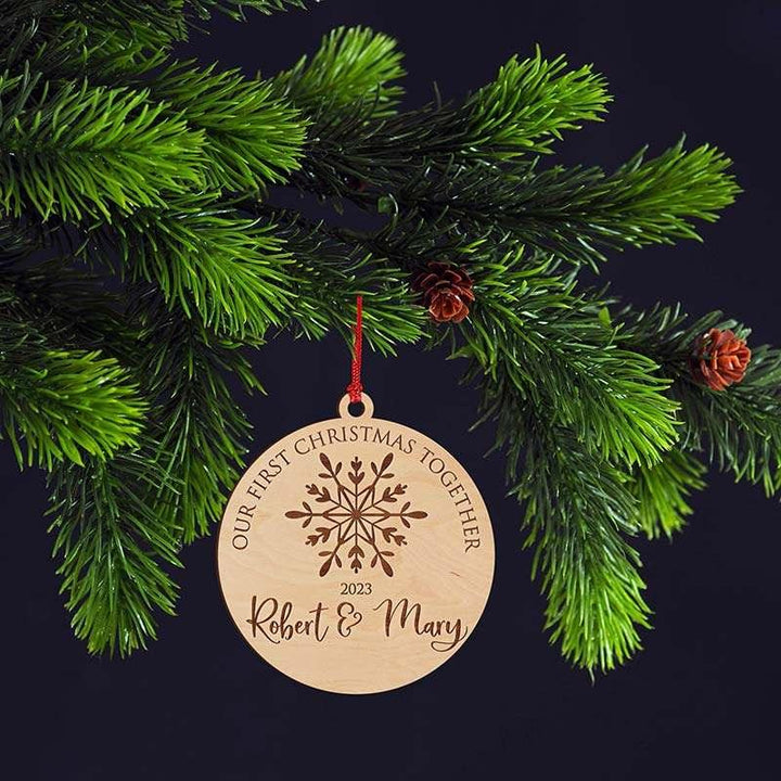 First Engaged Christmas Ornament - GiftShire