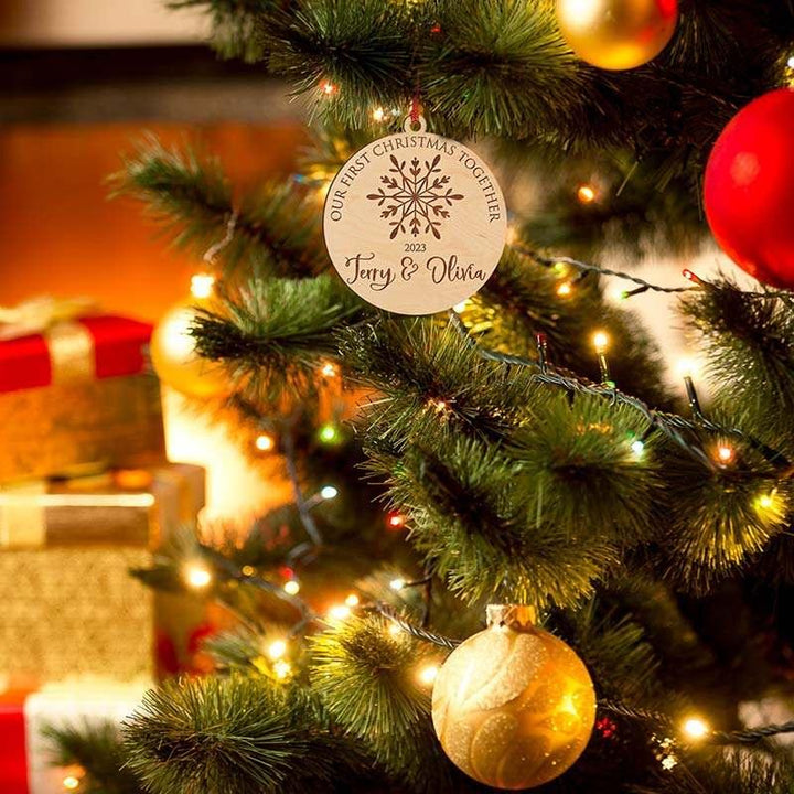 First Engaged Christmas Ornament - GiftShire