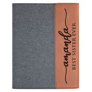 Personalized Portfolio, Custom Business Padfolio, Design 5 with Names - GiftShire
