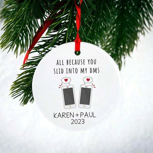 Online Dating Ceramic Ornament - GiftShire