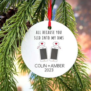 Online Dating Ceramic Ornament - GiftShire