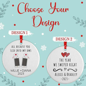 Online Dating Ceramic Ornament - GiftShire