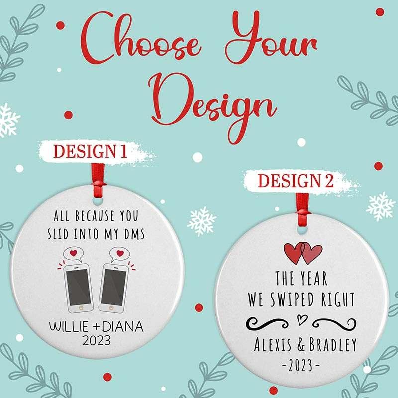 Online Dating Ceramic Ornament - GiftShire