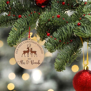 First Christmas Married ornament - GiftShire