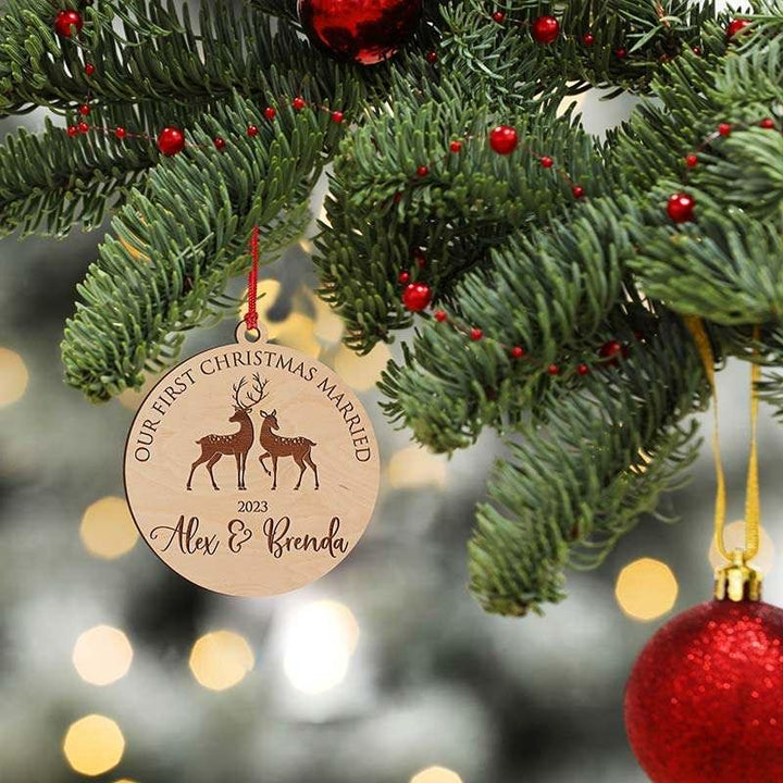 First Christmas Married ornament - GiftShire