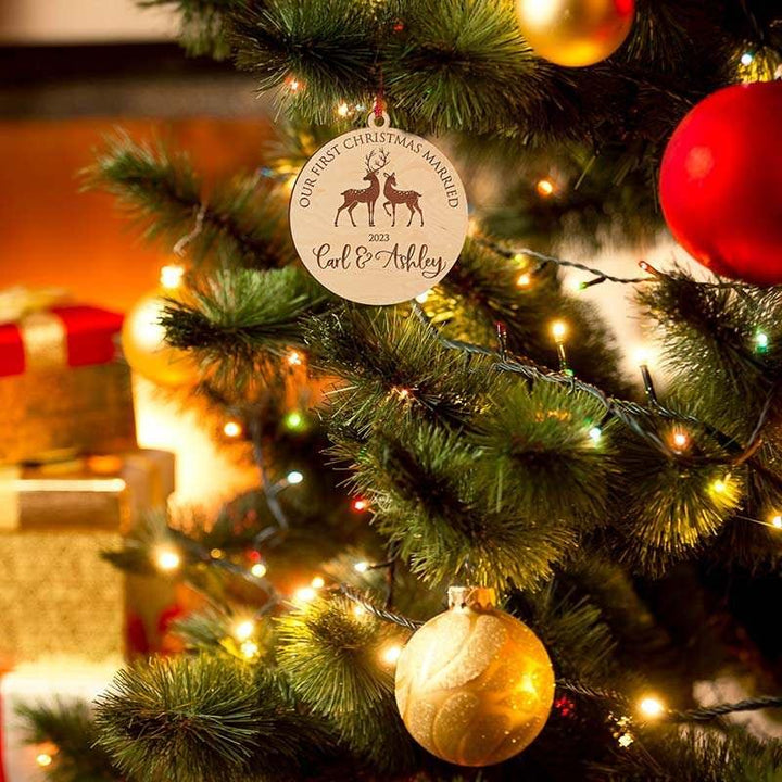 First Christmas Married ornament - GiftShire