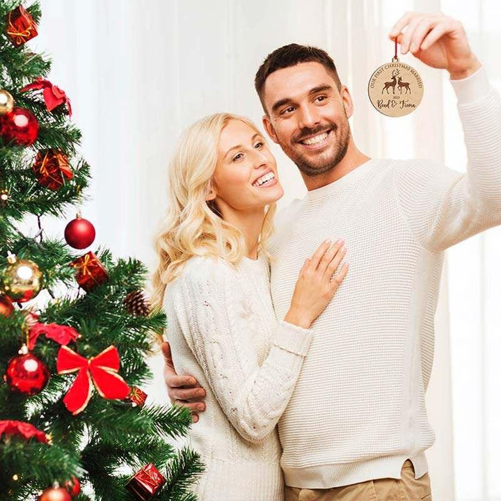 First Christmas Married ornament - GiftShire