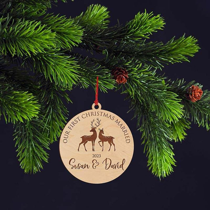 First Christmas Married ornament - GiftShire