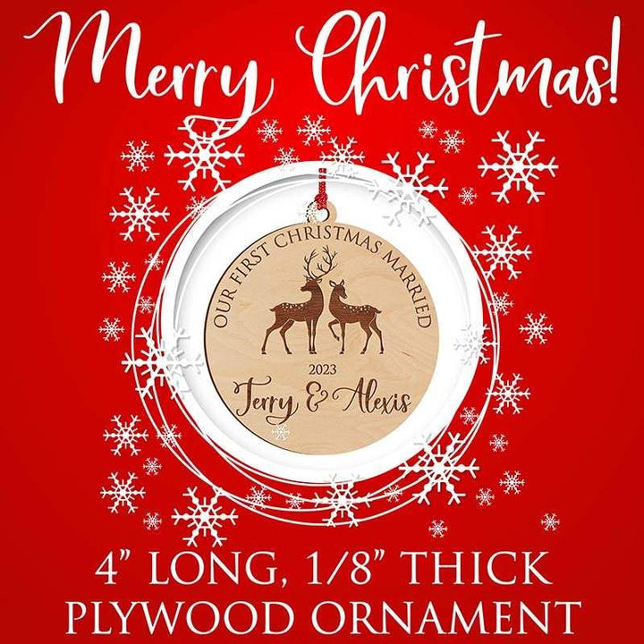 First Christmas Married ornament - GiftShire