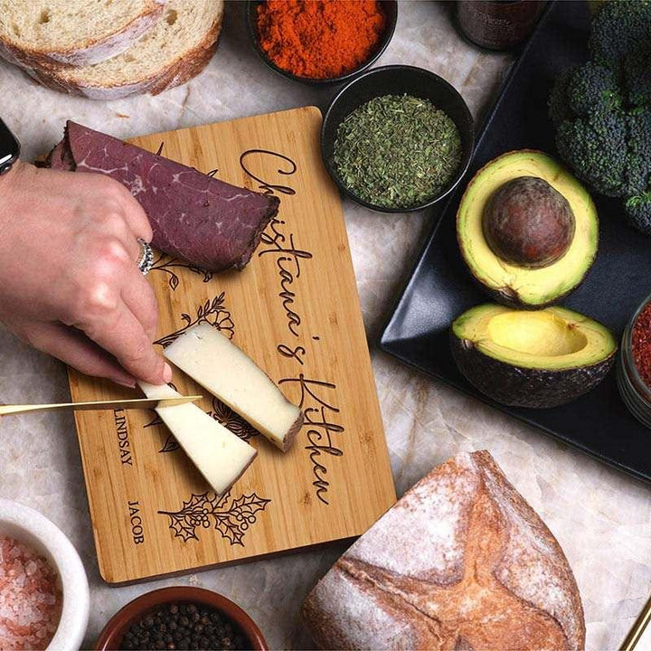 Personalized Cutting Board, Grandma’s Garden Bamboo Cutting Board, Christmas Gift for Mom - GiftShire