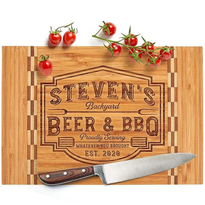Personalized Dad Cutting Board, Christmas Gift for Dad, Gift for Him - GiftShire