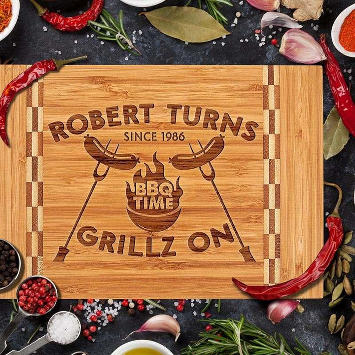 Personalized Dad Cutting Board, Christmas Gift for Dad, Gift for Him - GiftShire