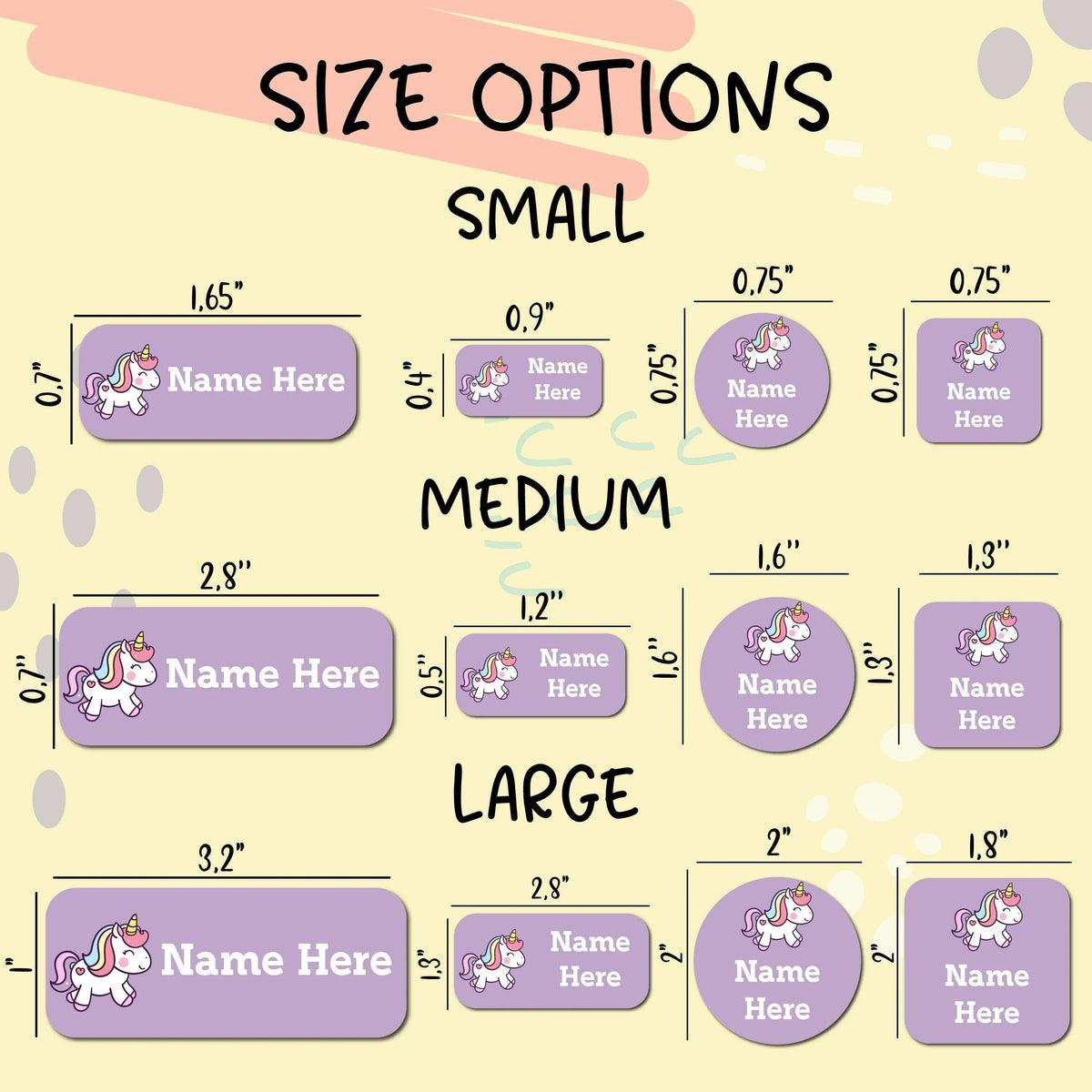 Personalized Daycare Labels for Kids, Custom Name Stickers Kids Labels - GiftShire
