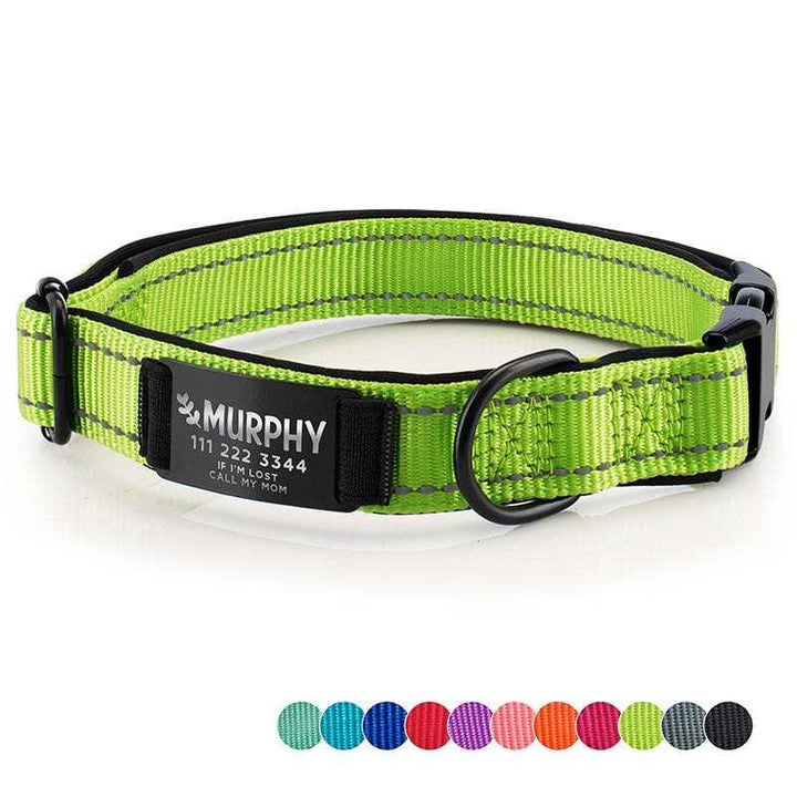 Dog Collar Personalized, Dog Collar with Name and Phone Number, Pet Collar - GiftShire