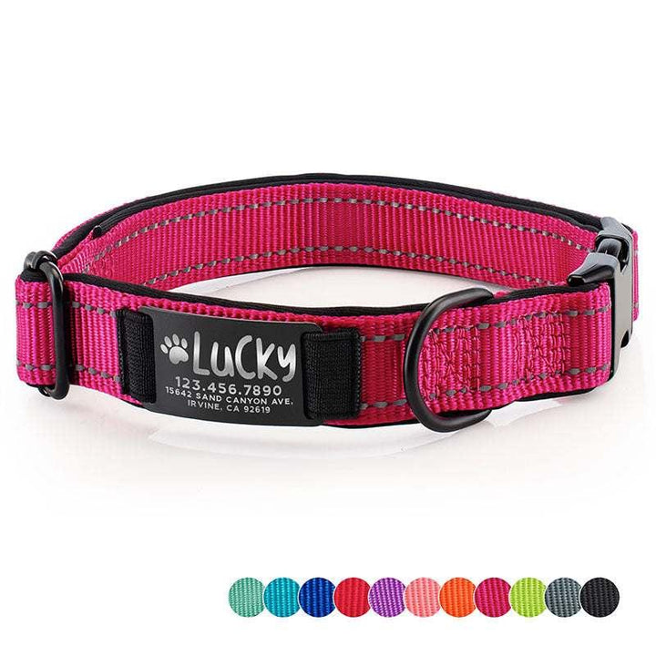 Dog Collar Personalized, Dog Collar with Name and Phone Number, Pet Collar - GiftShire