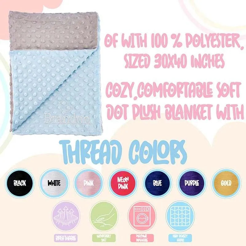 Personalized Embroidered Baby Blanket - GiftShire