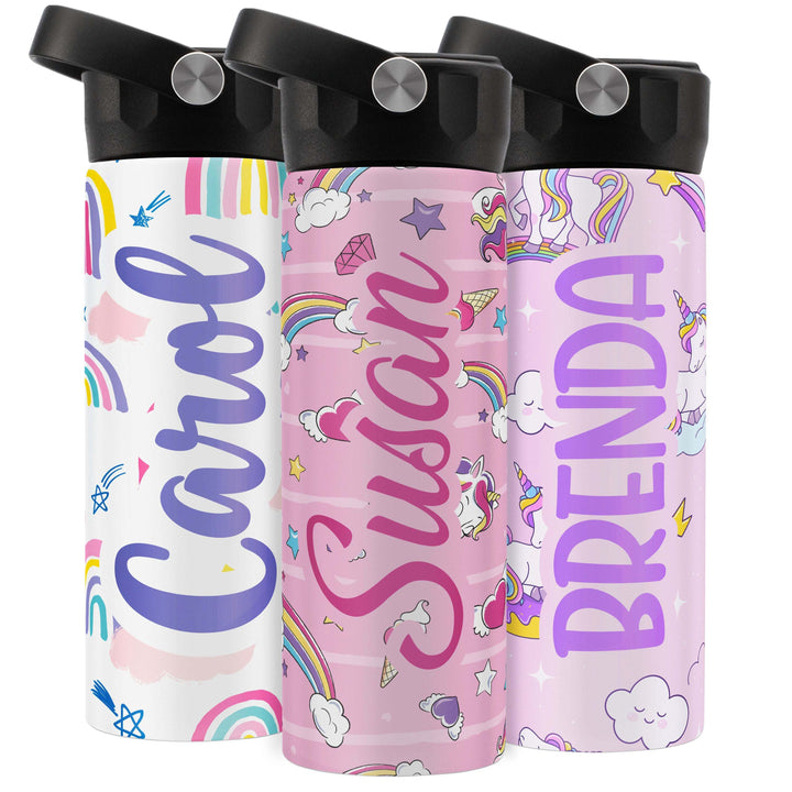 Personalized Kids Water Bottle w/ Name, Children Back to School Gifts - GiftShire
