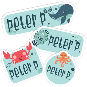 Personalized Labels for Kids Die-Cut, Waterproof Daycare Name Labels - GiftShire