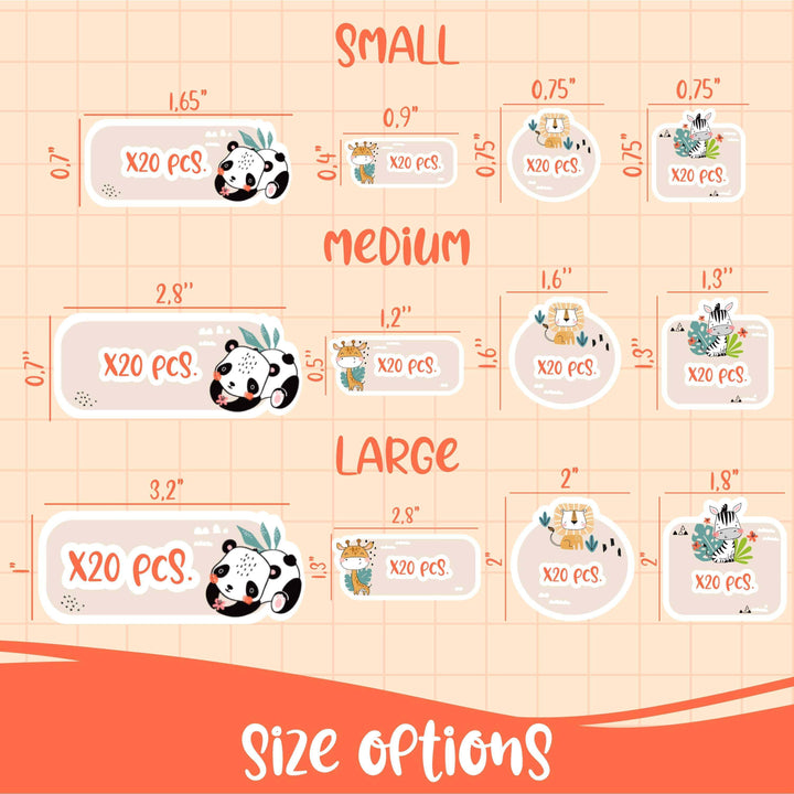 Personalized Labels for Kids Die-Cut, Waterproof Daycare Name Labels - GiftShire