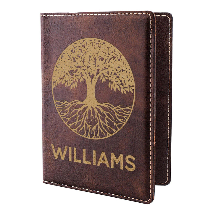 Personalized Passport Holder - Custom Leather Passport Cover - GiftShire
