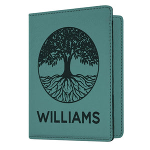Personalized Passport Holder - Custom Leather Passport Cover - GiftShire