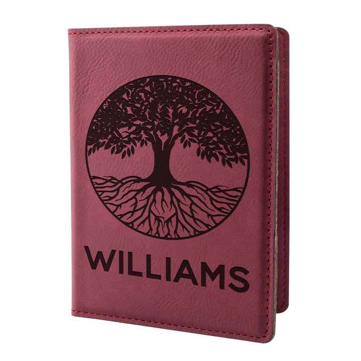 Personalized Passport Holder - Custom Leather Passport Cover - GiftShire