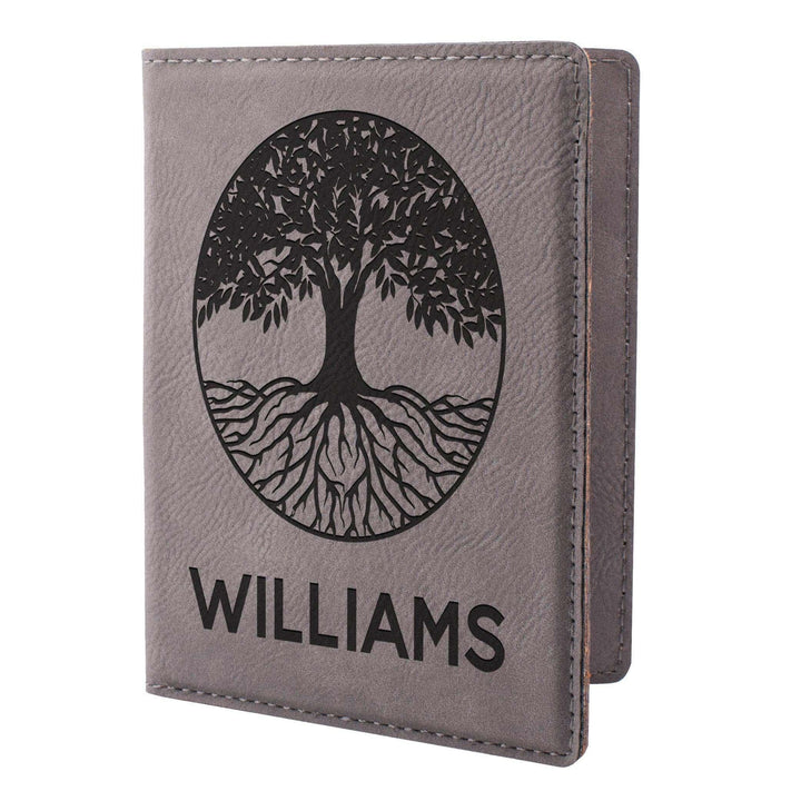 Personalized Passport Holder - Custom Leather Passsport Case - Traveler Gifts | B07KY9Y8LC - D16 - GiftShire