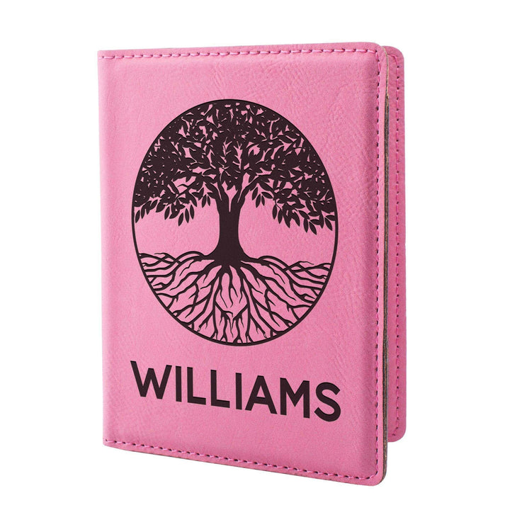 Personalized Passport Holder - Custom Leather Passport Cover - GiftShire