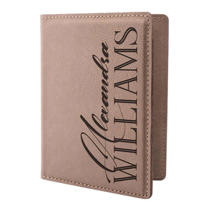 Personalized Passport Holder - Custom Leather Passsport - Traveler Gifts - GiftShire