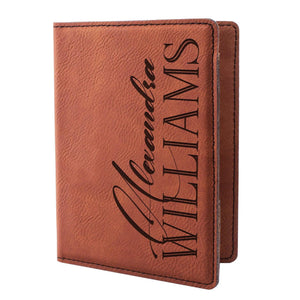 Personalized Passport Holder - Custom Leather Passsport - Traveler Gifts - GiftShire