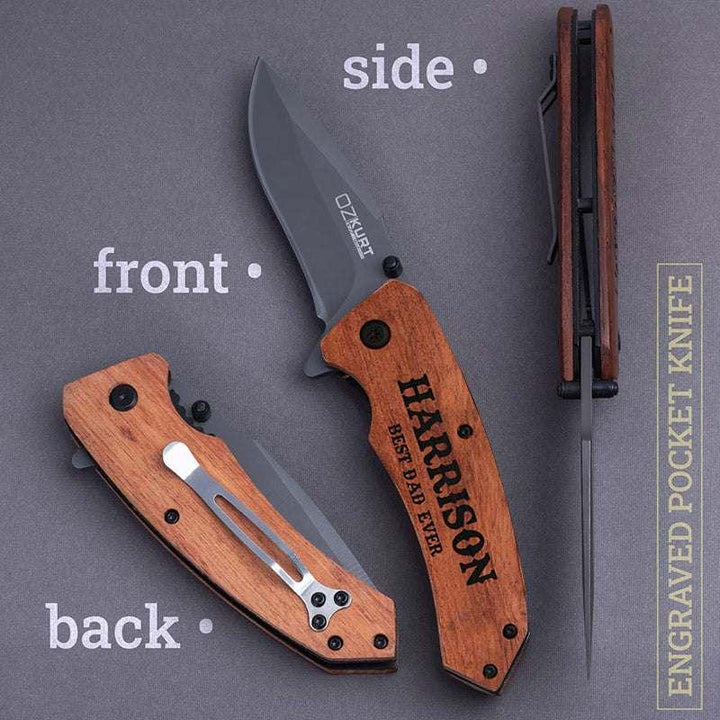 Pocket Knives Engraved, Fathers Day Gifts for Him - GiftShire