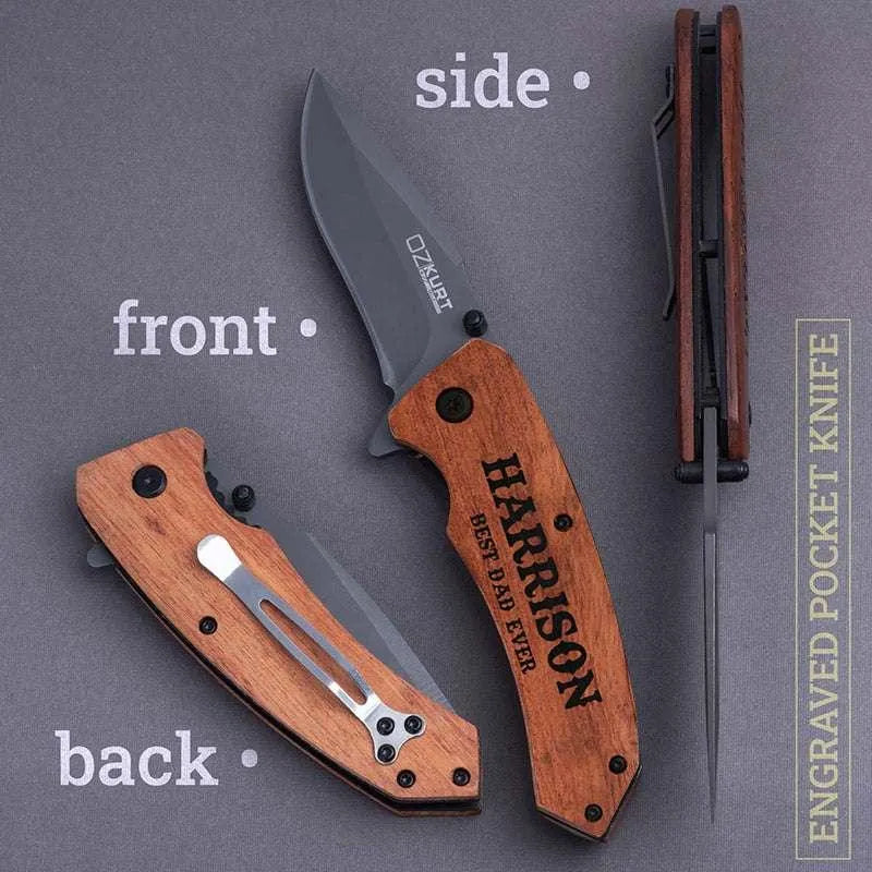 Pocket Knives Engraved, Fathers Day Gifts for Him - GiftShire